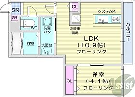 北海道札幌市豊平区水車町6丁目（賃貸マンション1LDK・1階・35.07㎡） その2