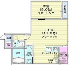 北海道札幌市中央区南九条西7丁目（賃貸マンション1LDK・4階・38.95㎡） その2