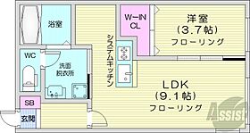 北海道札幌市中央区南二条西18丁目（賃貸マンション1LDK・4階・32.21㎡） その2