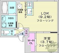 SERAM北9条  ｜ 北海道札幌市東区北九条東2丁目（賃貸マンション1LDK・5階・31.56㎡） その2