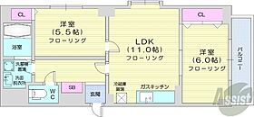 北海道札幌市中央区大通西15丁目（賃貸マンション2LDK・3階・52.40㎡） その2