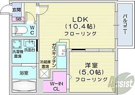 ROSEWOOD  ｜ 北海道札幌市東区北十八条東1丁目（賃貸マンション1LDK・2階・35.78㎡） その2