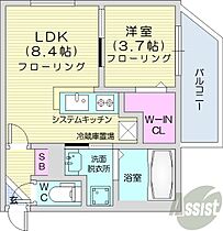 CARRERA88  ｜ 北海道札幌市東区北八条東8丁目（賃貸マンション1LDK・3階・30.53㎡） その2