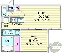 北海道札幌市中央区南二条東2丁目（賃貸マンション1LDK・5階・35.25㎡） その2