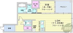 北海道札幌市中央区大通西18丁目（賃貸マンション1LDK・3階・38.37㎡） その2