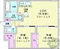 間取り：2LDK、エアコン、温水洗浄便座、システムキッチン