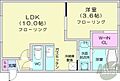 リベルタ桑園1階4.7万円