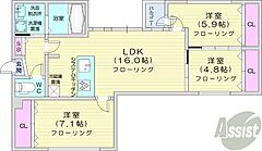 物件の間取り