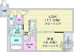 間取図画像 1LDK