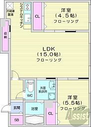間取図画像 2LDK
