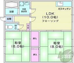 間取図画像 2LDK