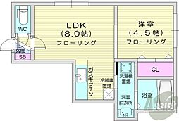 間取図画像 1LDK