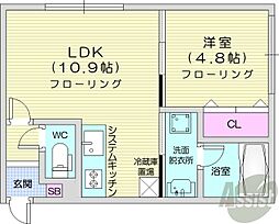 間取図画像 1LDK