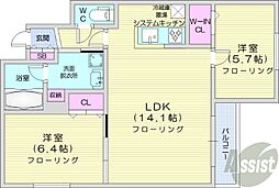 間取図画像 2LDK