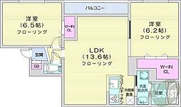 間取図画像 2LDK