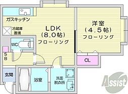 間取図画像 1LDK