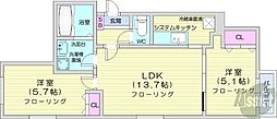 間取図画像 2LDK
