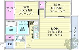 間取図画像 2LDK