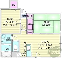間取図画像 2LDK