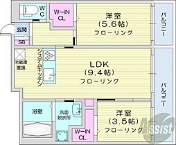 間取図画像 2LDK