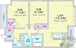 間取図画像 2LDK