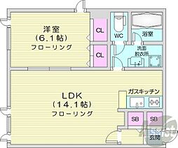 ST32 1LDKの間取図画像