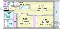 FORESTHILLSN36 2LDKの間取図画像