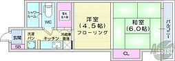 GSハイム中島公園 1DKの間取図画像