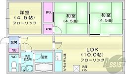 ノースライト31 2LDKの間取図画像