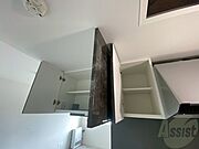 キッチン上の収納もたっぷり入るので、すっきり片付きます。