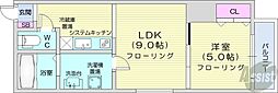 ファインステージ19 1LDKの間取図画像