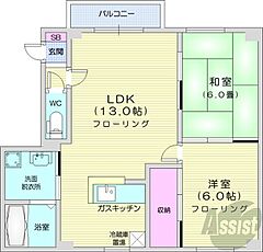 物件の間取り