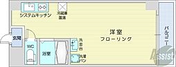 石橋ハイツ1 ワンルームの間取図画像