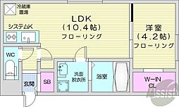 スペチアーレ南郷(栄通17丁目MS) 1LDKの間取図画像