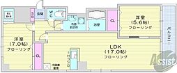 BreezeN36 2LDKの間取図画像