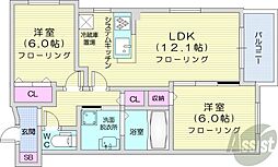 リアライズ2 2LDKの間取図画像