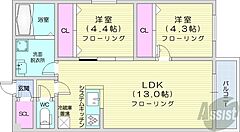 物件の間取り