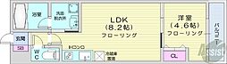 Monaco 1LDKの間取図画像