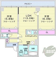 物件の間取り