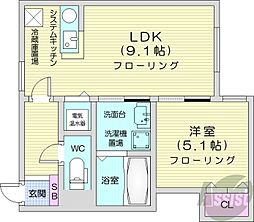 マイスター渋谷M.S 1LDKの間取図画像
