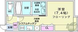 MKR.BLD 1Kの間取図画像