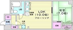 アルファコンフォート札幌 1LDKの間取図画像