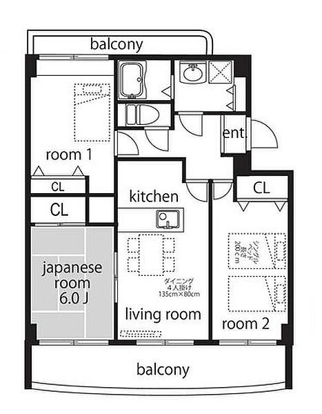 メゾン・ド・プレジールI 302｜大阪府茨木市五十鈴町(賃貸マンション3LDK・3階・68.53㎡)の写真 その2