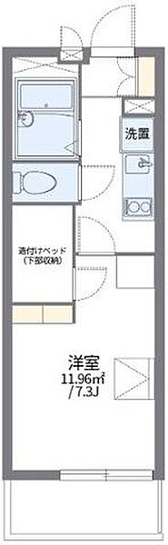 レオパレスグランドゥール ｜大阪府高槻市東五百住町１丁目(賃貸マンション1K・1階・20.81㎡)の写真 その2