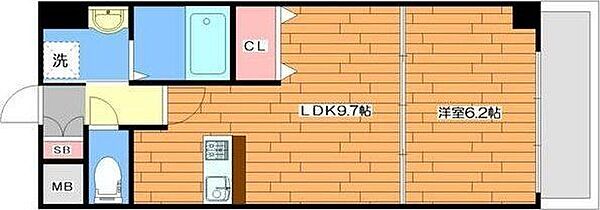 フローレンス江坂 ｜大阪府吹田市広芝町(賃貸マンション1LDK・6階・36.85㎡)の写真 その2