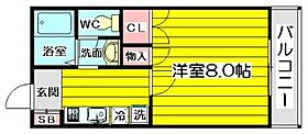 ドミトリオ仁王田 109 ｜ 大阪府吹田市垂水町２丁目35-2（賃貸マンション1K・1階・26.82㎡） その2