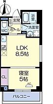 ボ・ソレイユ 301 ｜ 大阪府茨木市末広町13-10（賃貸マンション1LDK・3階・33.42㎡） その2