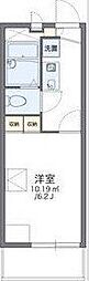 レオパレスウィニング　ロード 2階1Kの間取り