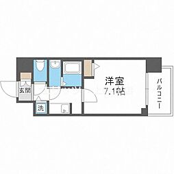 S-RESIDENCE天満Gracis 2階1Kの間取り
