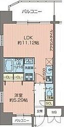 プレジオ吹田 6階1LDKの間取り
